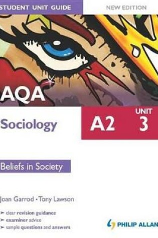 Cover of AQA A2 Sociology Student Unit Guide New Edition: Unit 3 Beliefs in Society