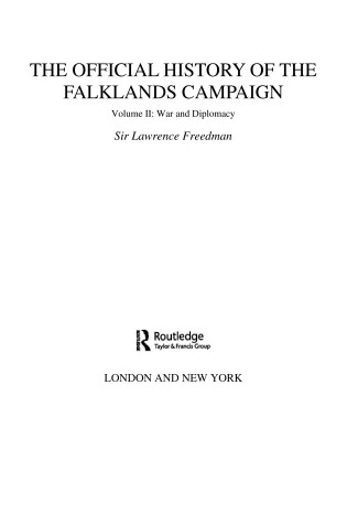 Cover of Official History Falklands, 2 vol. set, Freedman