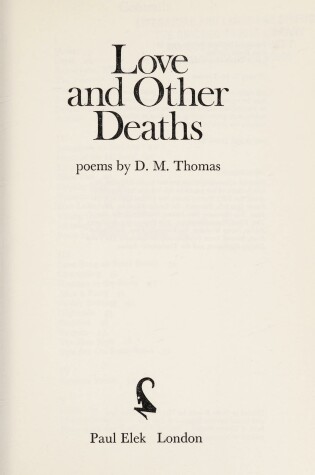 Cover of Love and Other Deaths