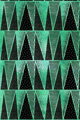 Cover of Journal Notebook Abstract Triangles Pattern 7