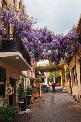 Book cover for Narrow Street in Chania Greece Journal