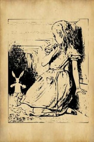 Cover of Alice in Wonderland Journal - Alice and The White Rabbit