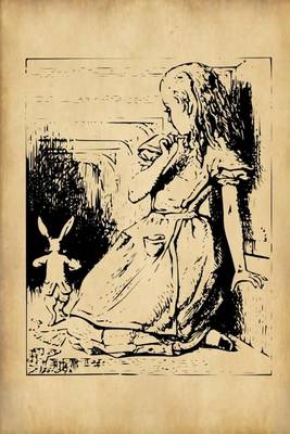 Book cover for Alice in Wonderland Journal - Alice and The White Rabbit