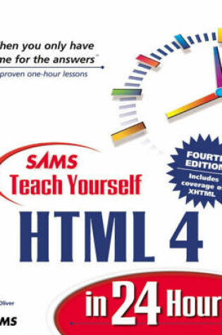 Cover of Sams Teach Yourself HTML 4 in 24 Hours