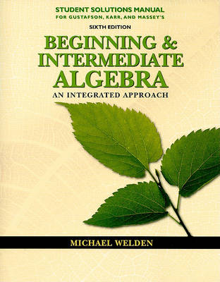 Book cover for Beginning and Intermediate Algebra Student Solutions Manual