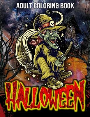 Book cover for Halloween Adult Coloring Book