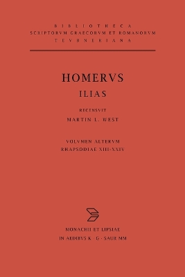 Book cover for Homerus Ilias Pb