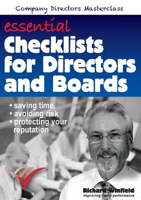 Cover of Essential Checklists for Directors and Boards