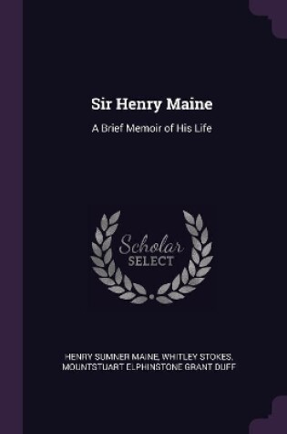 Cover of Sir Henry Maine