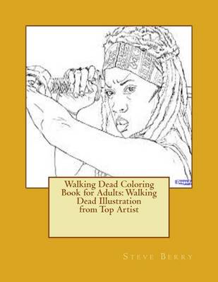Book cover for Walking Dead Coloring Book for Adults
