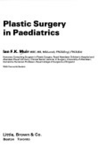 Cover of Plastic Surgery in Pediatrics