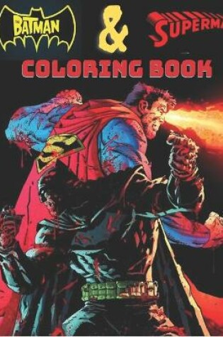 Cover of batman & superman coloring book