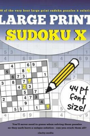 Cover of Large Print Sudoku X