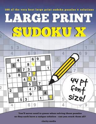 Book cover for Large Print Sudoku X