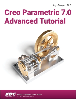 Book cover for Creo Parametric 7.0 Advanced Tutorial