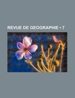 Book cover for Revue de Geographie (7)