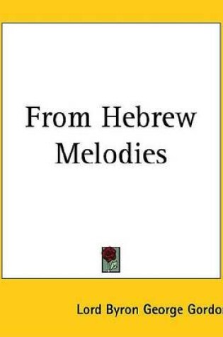 Cover of From Hebrew Melodies