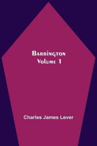 Cover of Barrington. Volume 1