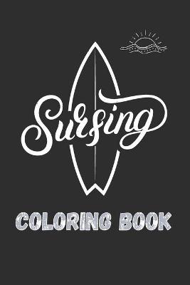 Book cover for Surfing coloring book