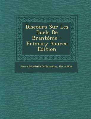 Book cover for Discours Sur Les Duels de Brant me