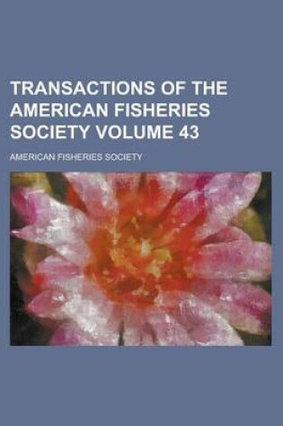 Cover of Transactions of the American Fisheries Society (V. 41-42 1911-12)