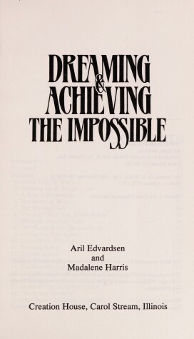 Book cover for Dreaming & Achieving the Impossible