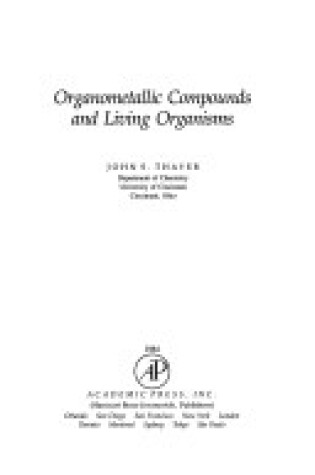 Cover of Organometallic Compounds and Living Organisms