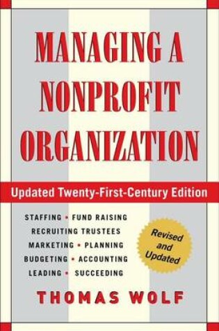 Cover of Managing a Nonprofit Organization