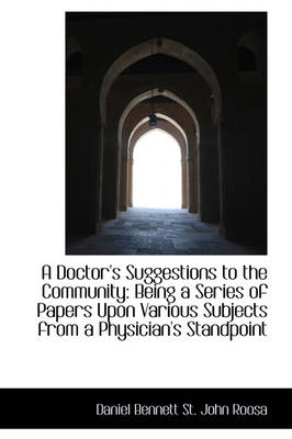 Book cover for A Doctor's Suggestions to the Community