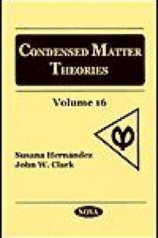 Cover of Condensed Matter Theories