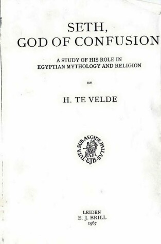 Book cover for Seth, God of Confusion