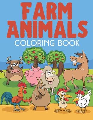 Book cover for Farm Animals Coloring Book