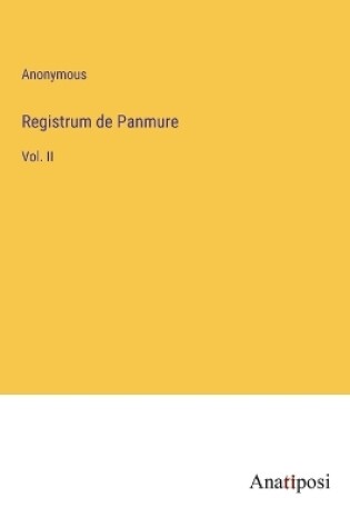 Cover of Registrum de Panmure