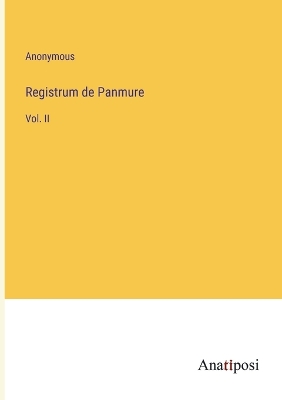 Book cover for Registrum de Panmure