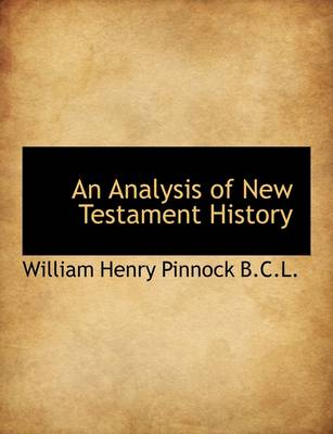 Book cover for An Analysis of New Testament History