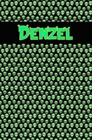 Cover of 120 Page Handwriting Practice Book with Green Alien Cover Denzel