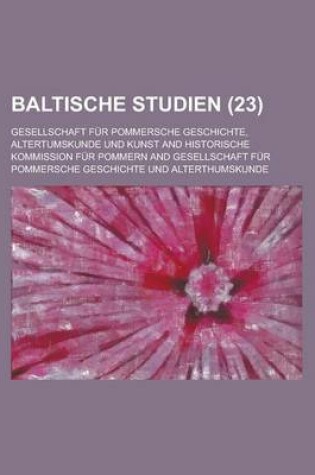 Cover of Baltische Studien (23 )