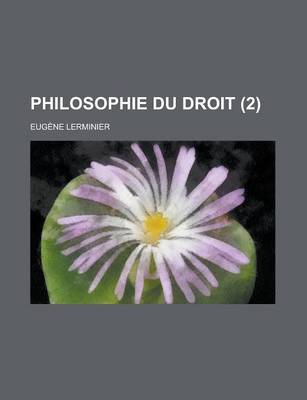 Book cover for Philosophie Du Droit (2)