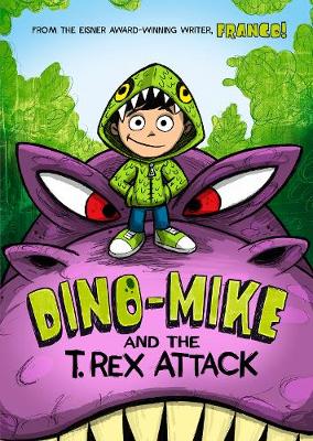 Book cover for Dino-Mike and the T. Rex Attack