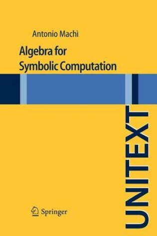 Cover of Algebra for Symbolic Computation