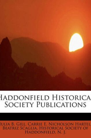 Cover of Haddonfield Historical Society Publications