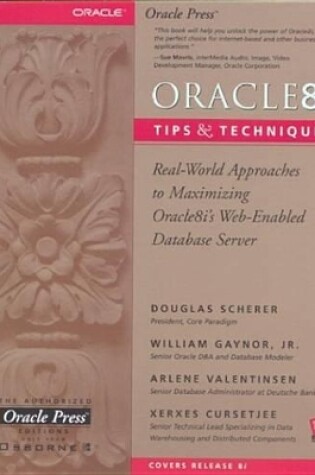 Cover of Oracle8i Tips & Techniques