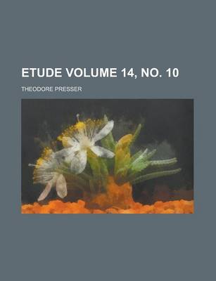 Book cover for Etude Volume 14, No. 10