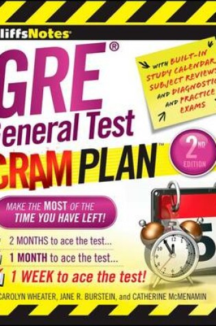 Cover of Cliffsnotes GRE General Test Cram Plan 2nd Edition