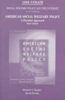 Book cover for America Social Welfare Policy 1998