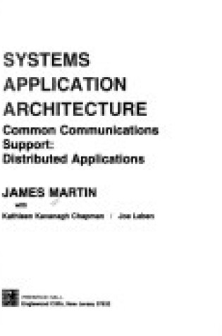 Cover of Systems Application Architecture