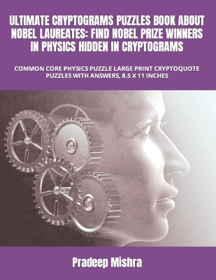 Book cover for Ultimate Cryptograms Puzzles Book about Nobel Laureates