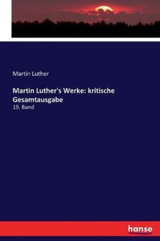 Cover of Martin Luther's Werke