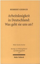 Cover of Arbeitslosigkeit in Deutschland