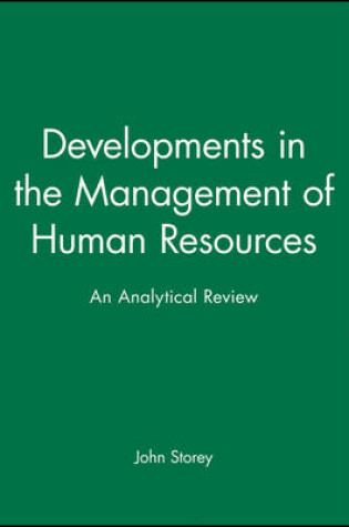 Cover of Developments in the Management of Human Resources
